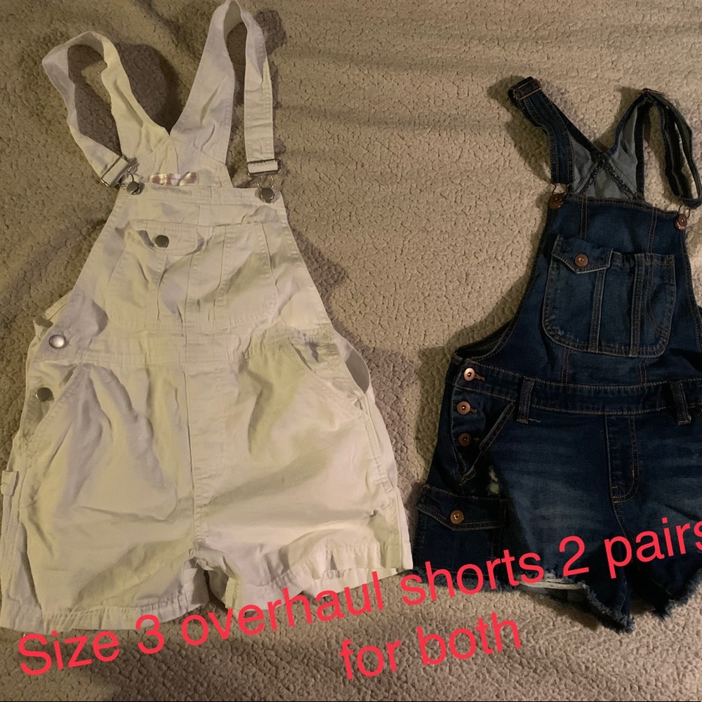 Two pairs of overhaul shorts brand new size 3 will take 25 for both pair